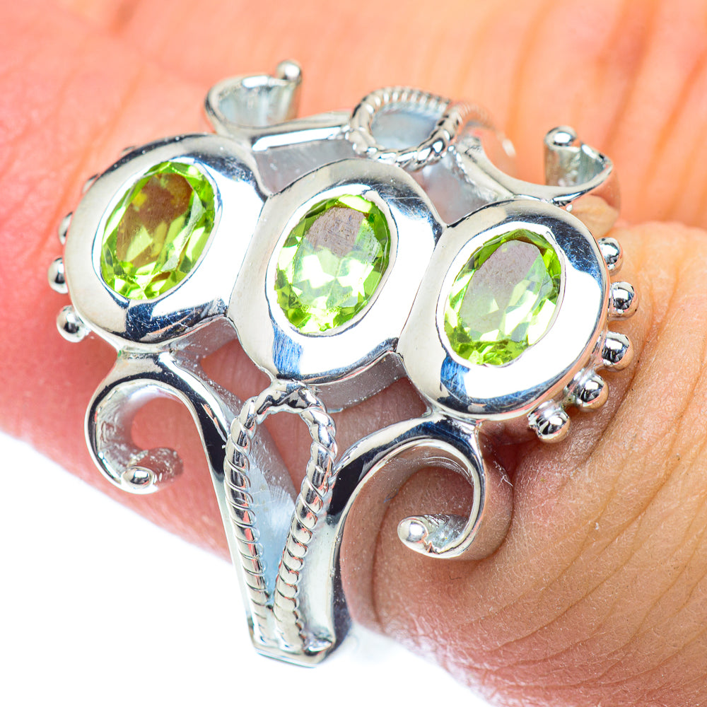 Peridot Rings handcrafted by Anasilvercos - RING54232
