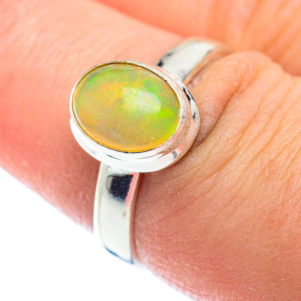 Ethiopian Opal Rings handcrafted by Anasilvercos - RING54251