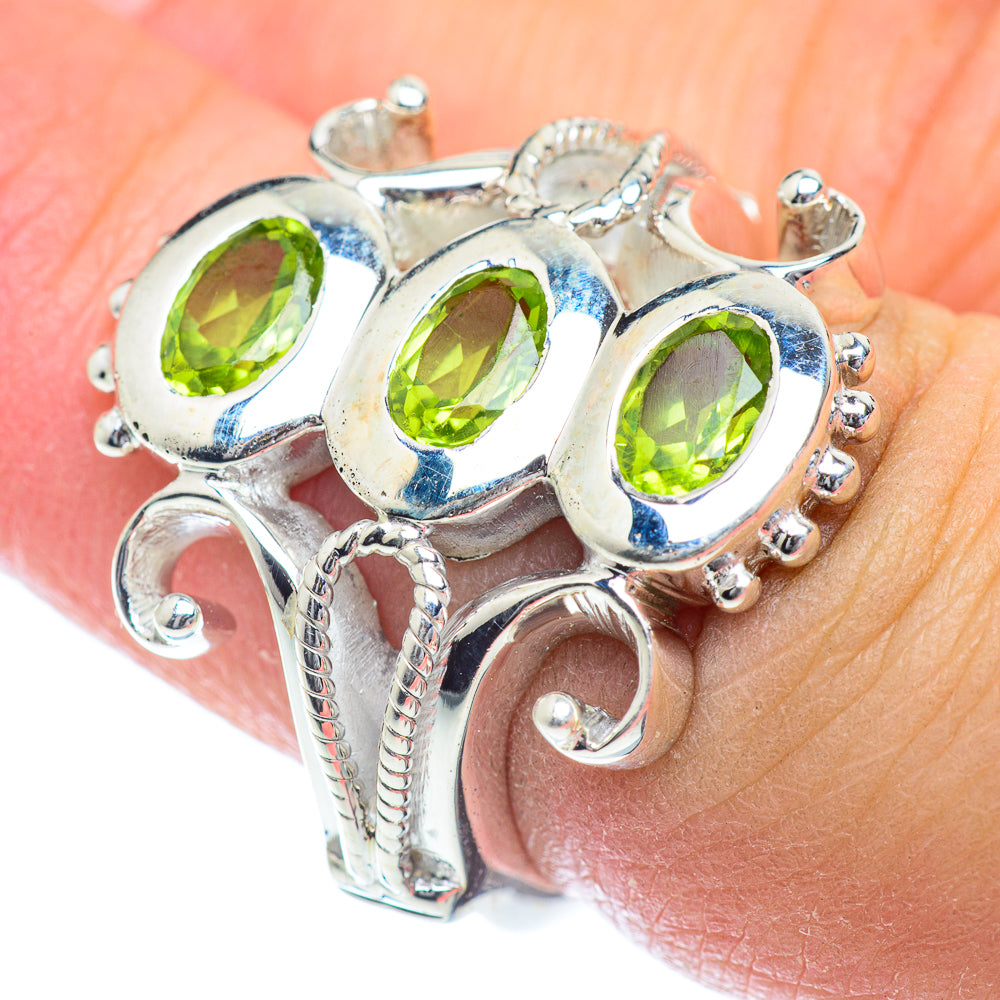 Peridot Rings handcrafted by Anasilvercos - RING54263