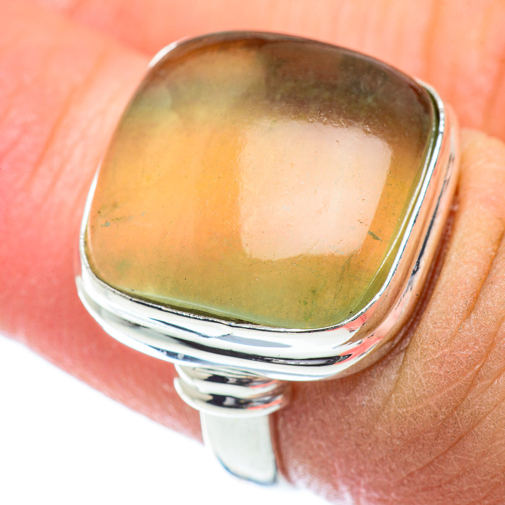 Green Fluorite Rings handcrafted by Anasilvercos - RING54278