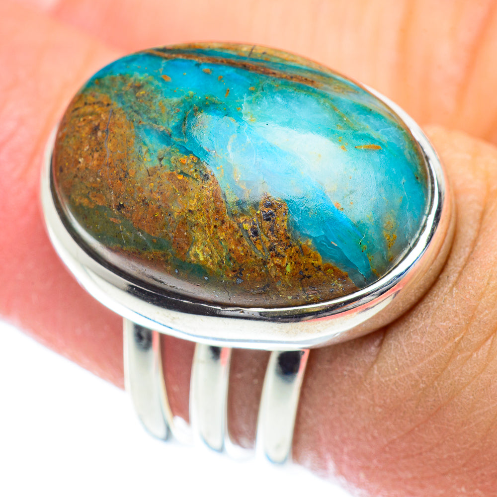 Peruvian Opal Rings handcrafted by Anasilvercos - RING54290