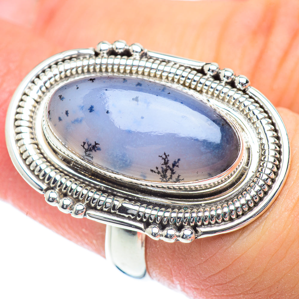 Dendritic Opal Rings handcrafted by Anasilvercos - RING54331