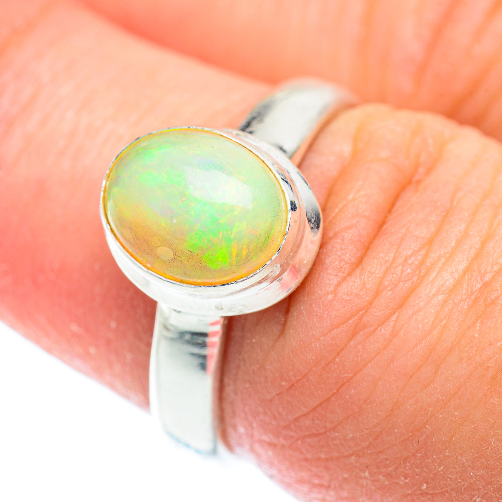Ethiopian Opal Rings handcrafted by Anasilvercos - RING54332