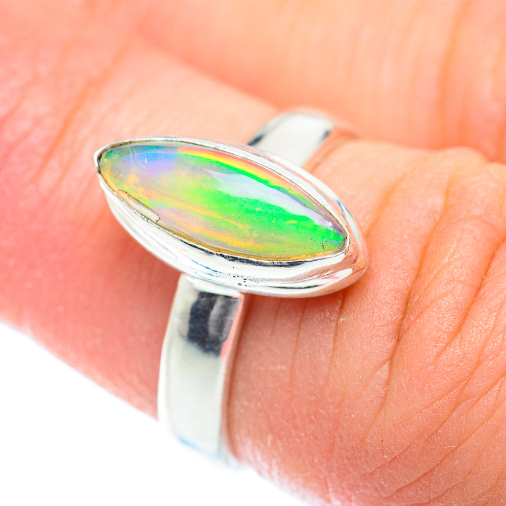 Ethiopian Opal Rings handcrafted by Anasilvercos - RING54333