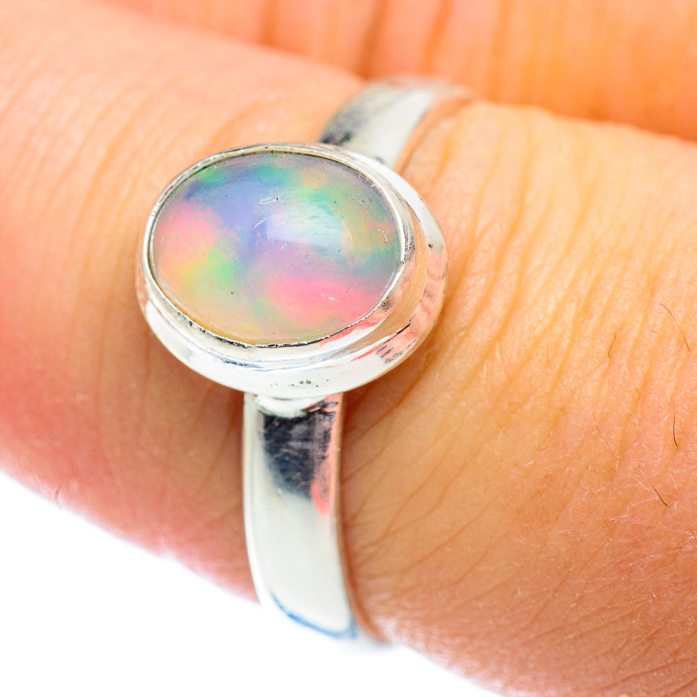 Ethiopian Opal Rings handcrafted by Anasilvercos - RING54336