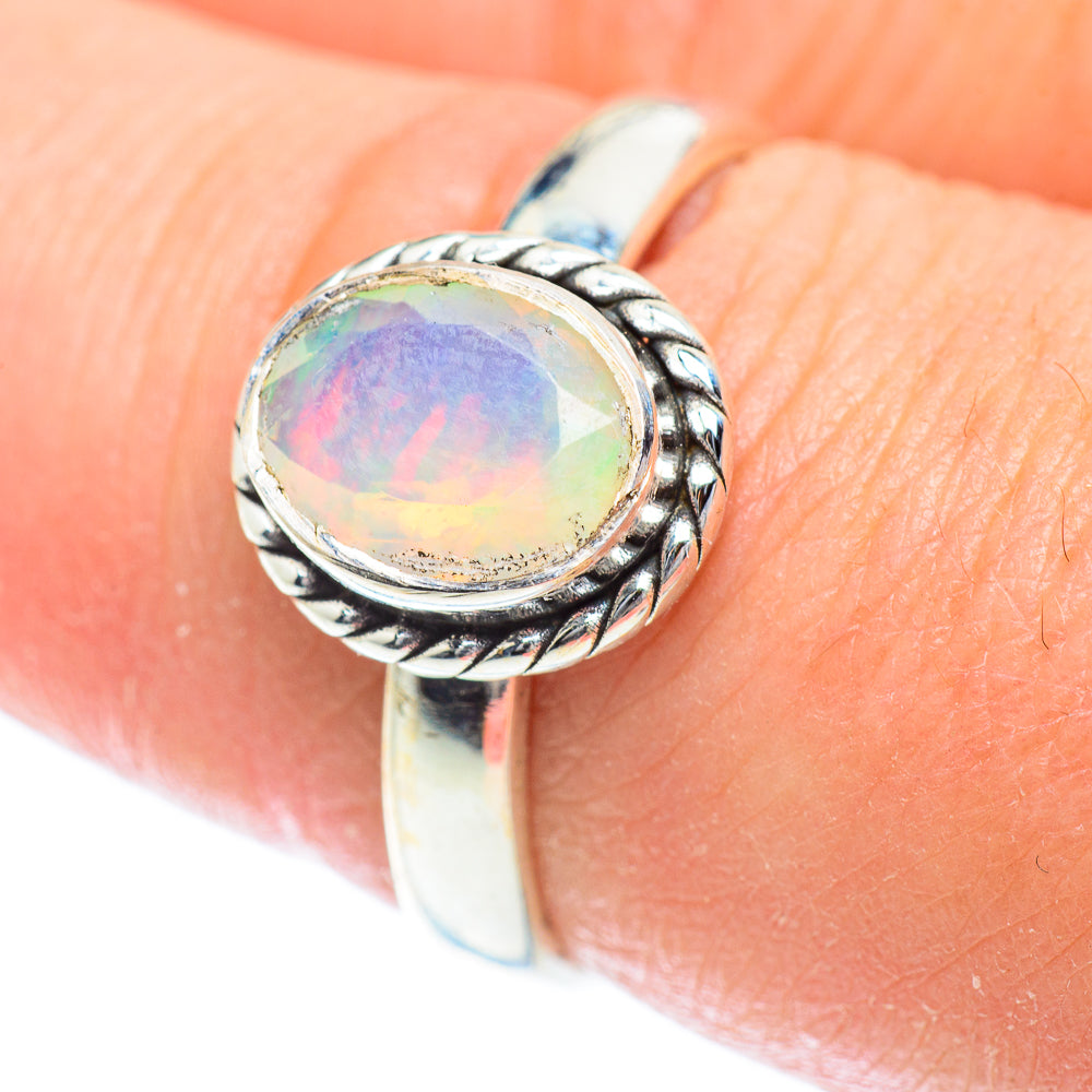 Ethiopian Opal Rings handcrafted by Anasilvercos - RING54357