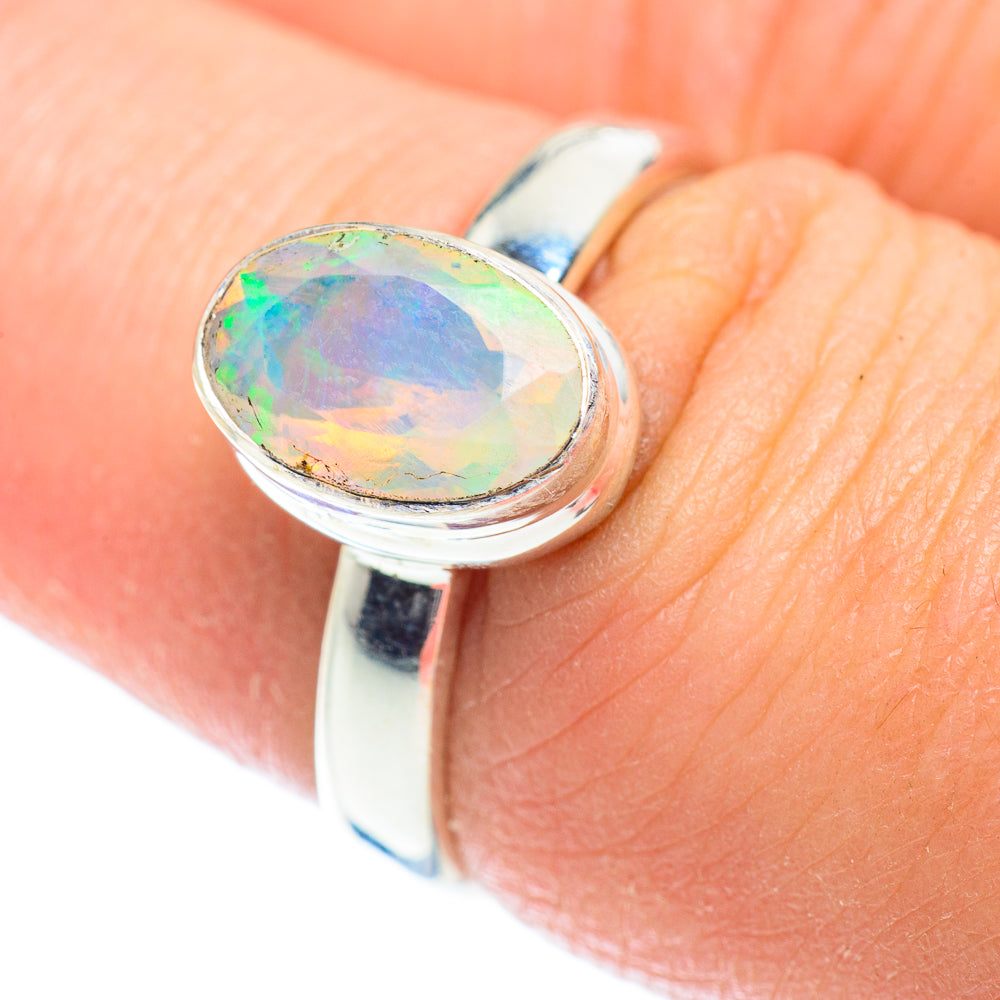 Ethiopian Opal Rings handcrafted by Anasilvercos - RING54421