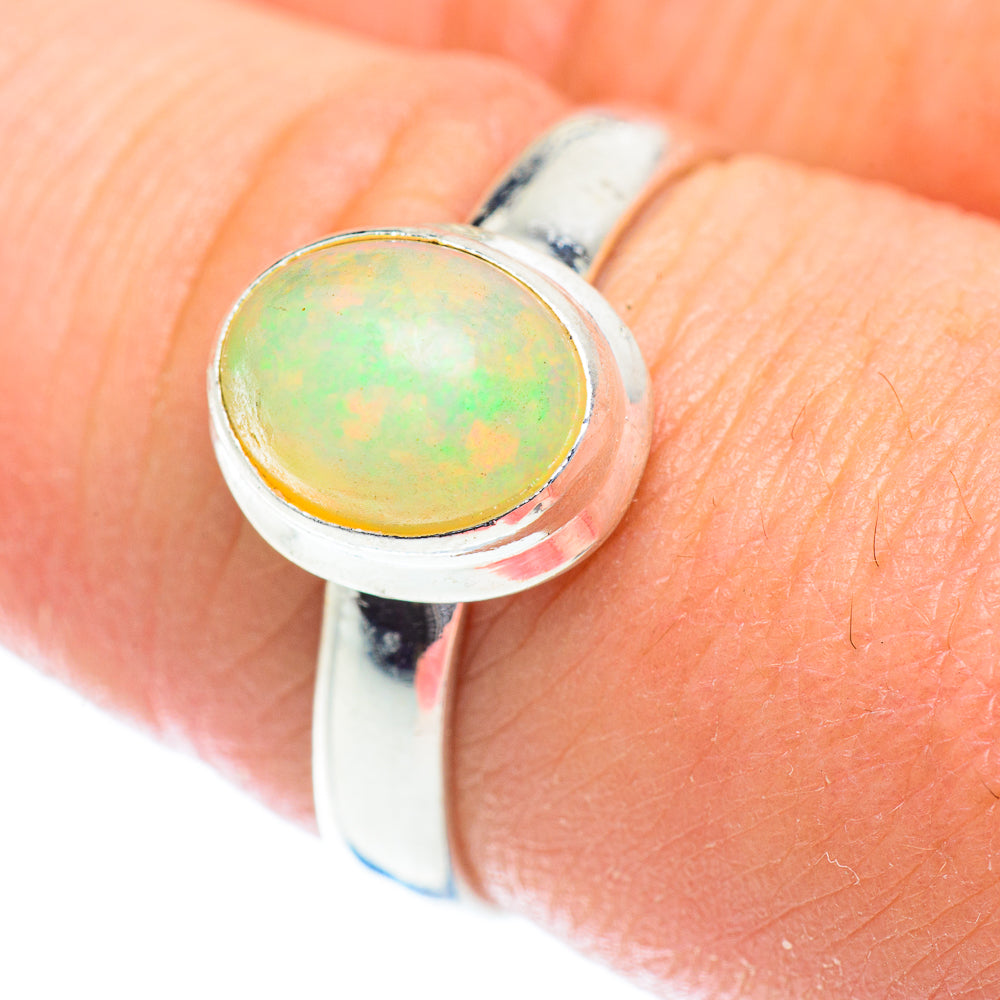 Ethiopian Opal Rings handcrafted by Anasilvercos - RING54424