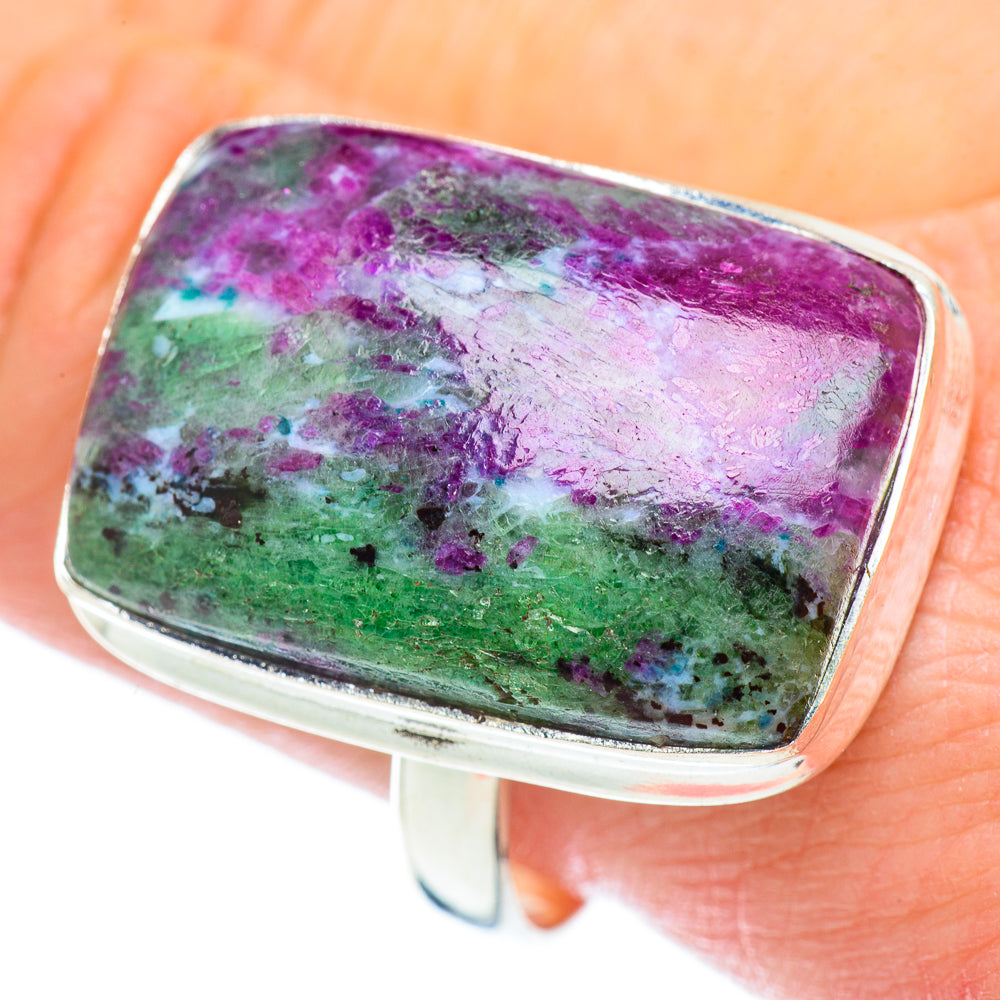 Ruby Zoisite Rings handcrafted by Anasilvercos - RING54468