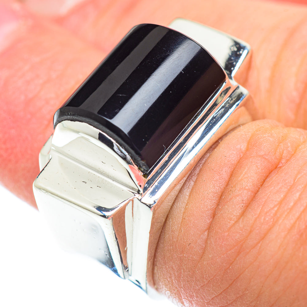 Black Onyx Rings handcrafted by Anasilvercos - RING54503