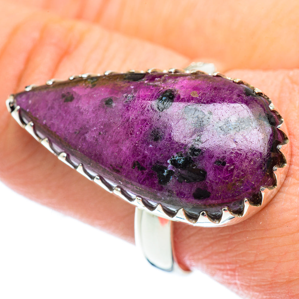 Ruby Fuchsite Rings handcrafted by Anasilvercos - RING54544