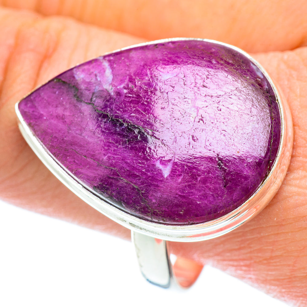 Ruby Fuchsite Rings handcrafted by Anasilvercos - RING54546