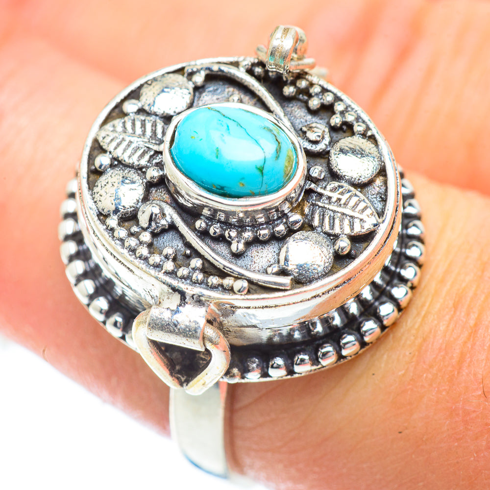 Arizona Turquoise Rings handcrafted by Anasilvercos - RING54569