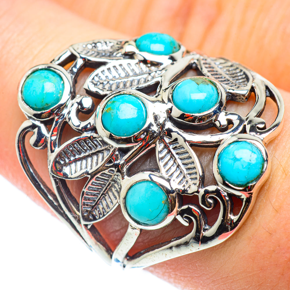 Tibetan Turquoise Rings handcrafted by Anasilvercos - RING54592