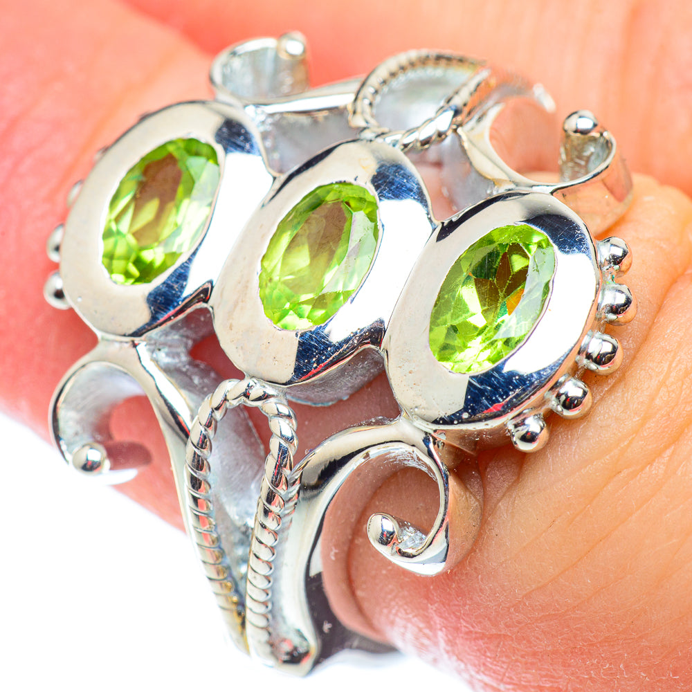 Peridot Rings handcrafted by Anasilvercos - RING54598
