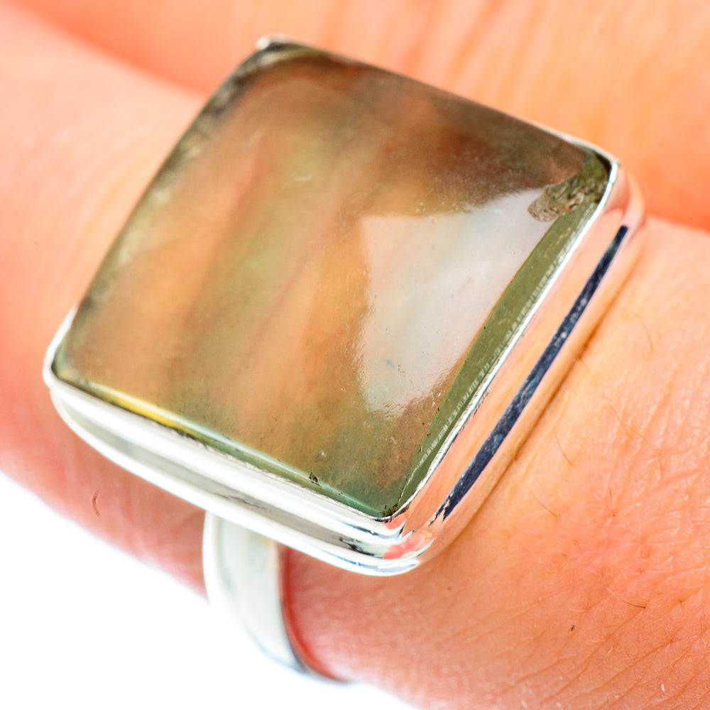 Green Fluorite Rings handcrafted by Anasilvercos - RING54651