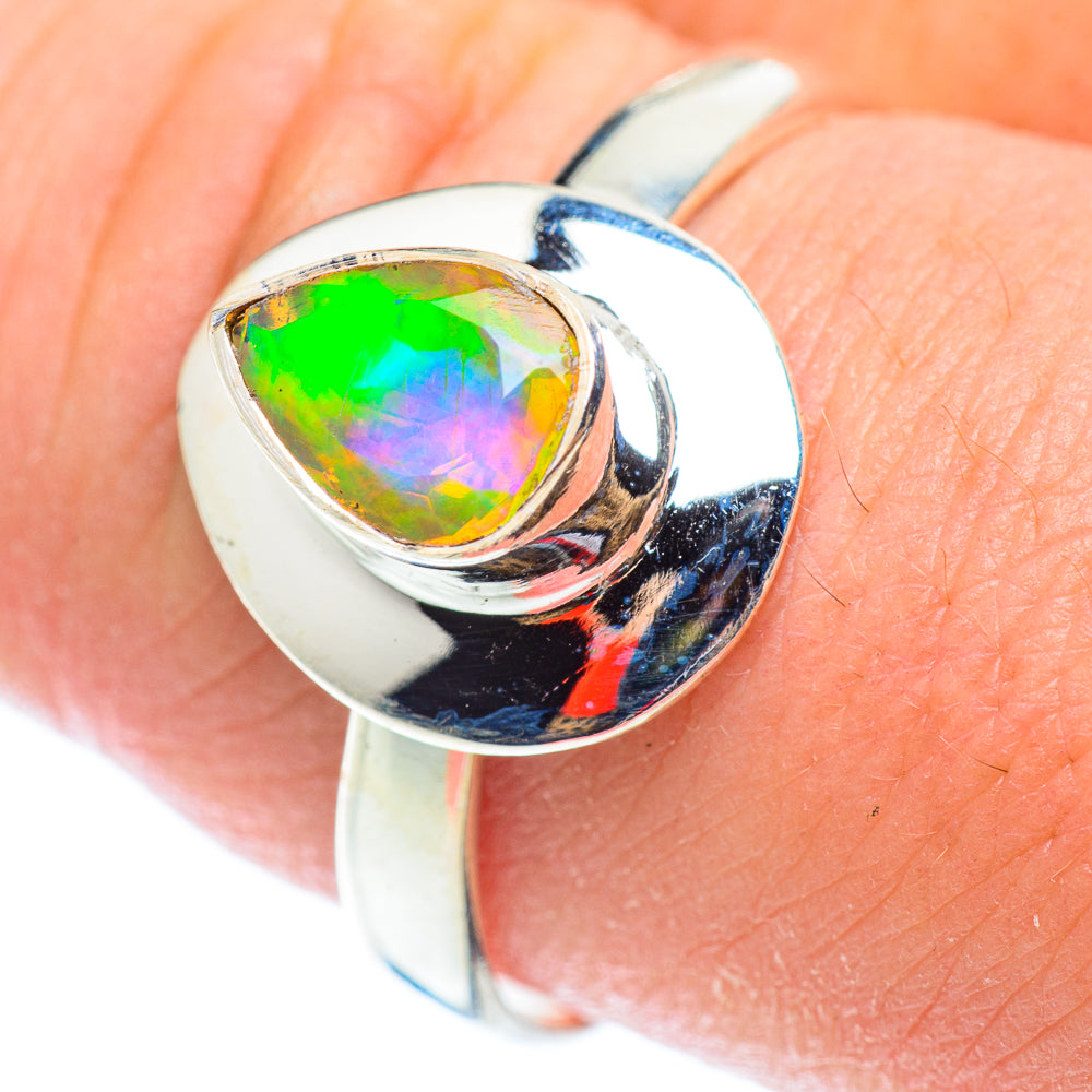 Ethiopian Opal Rings handcrafted by Anasilvercos - RING54652