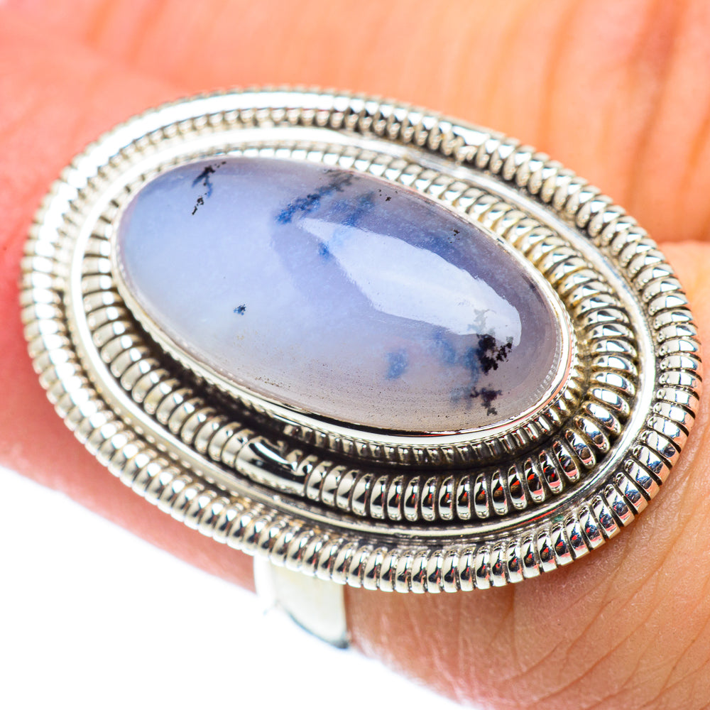 Dendritic Opal Rings handcrafted by Anasilvercos - RING54681