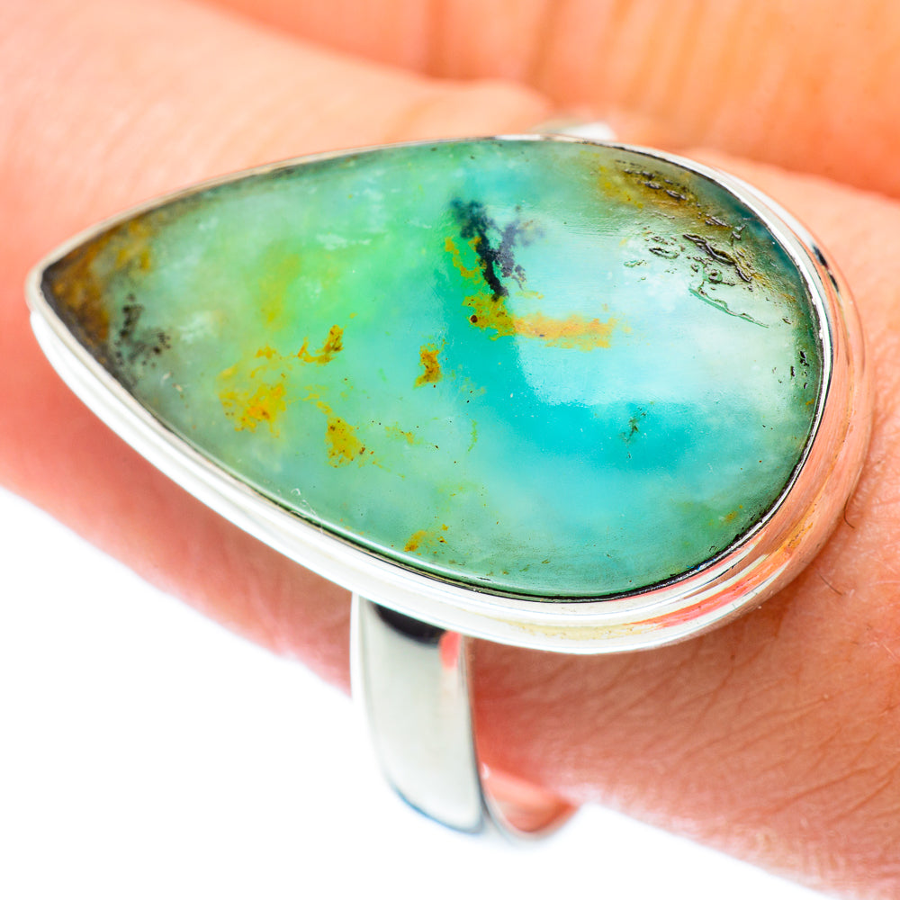 Peruvian Opal Rings handcrafted by Anasilvercos - RING54694