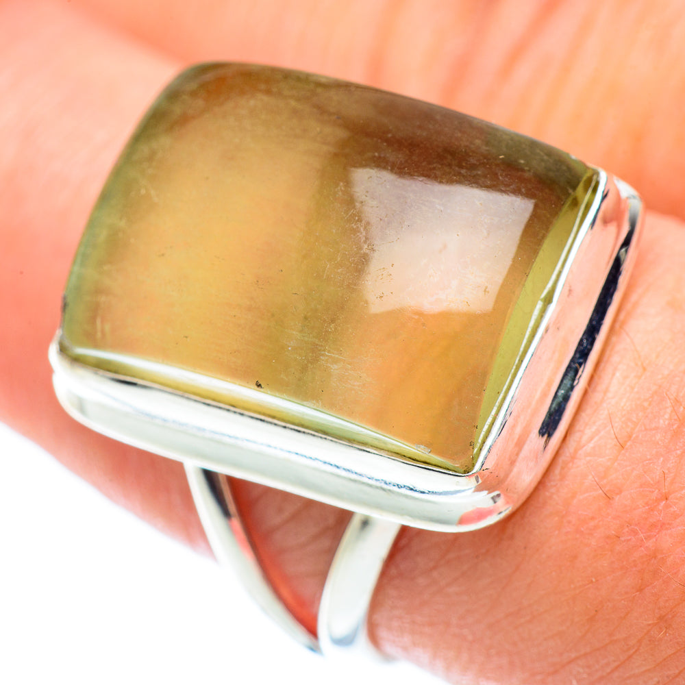 Green Fluorite Rings handcrafted by Anasilvercos - RING54745