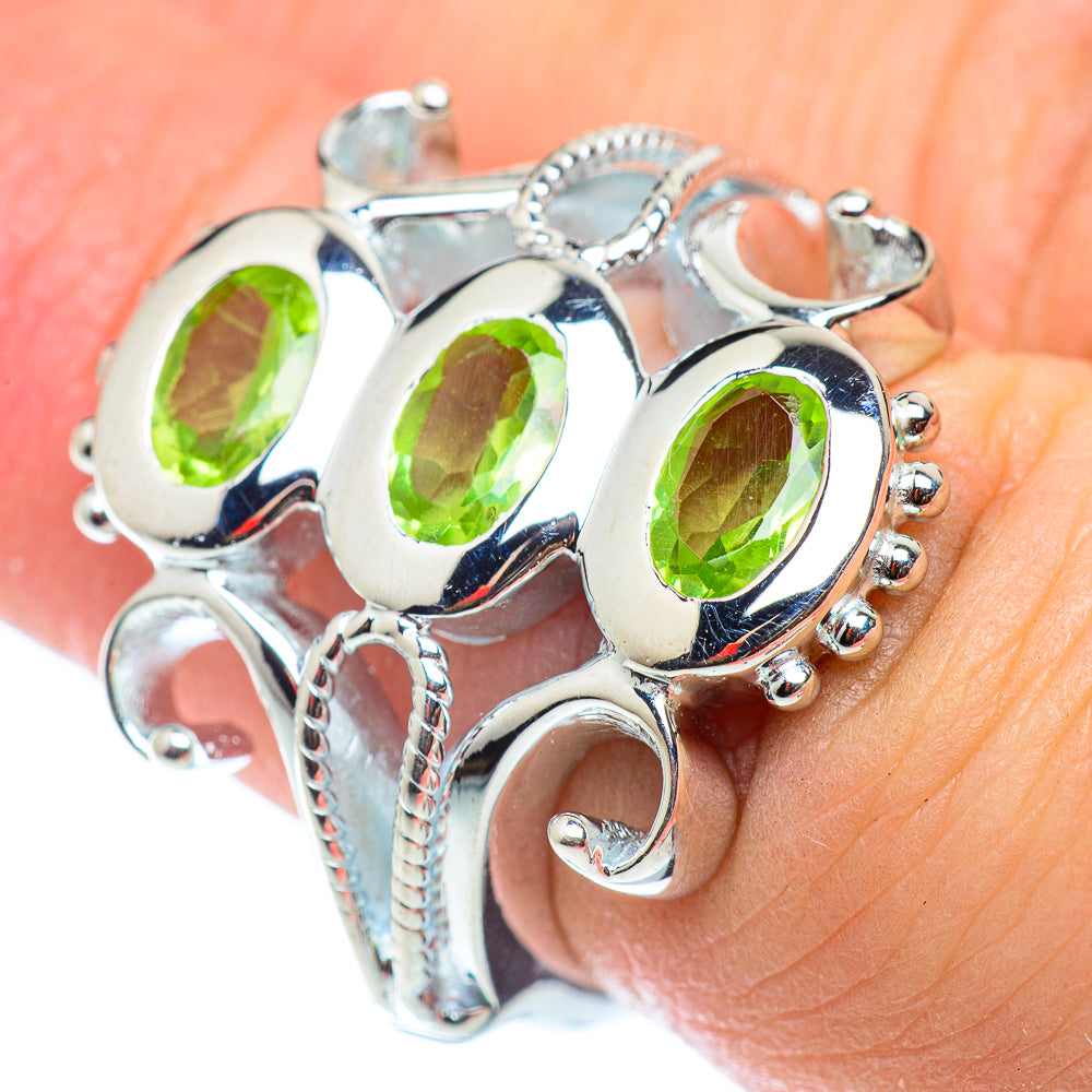 Peridot Rings handcrafted by Anasilvercos - RING54757