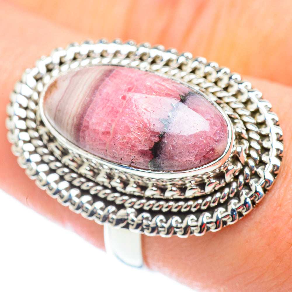 Rhodochrosite Rings handcrafted by Anasilvercos - RING54763