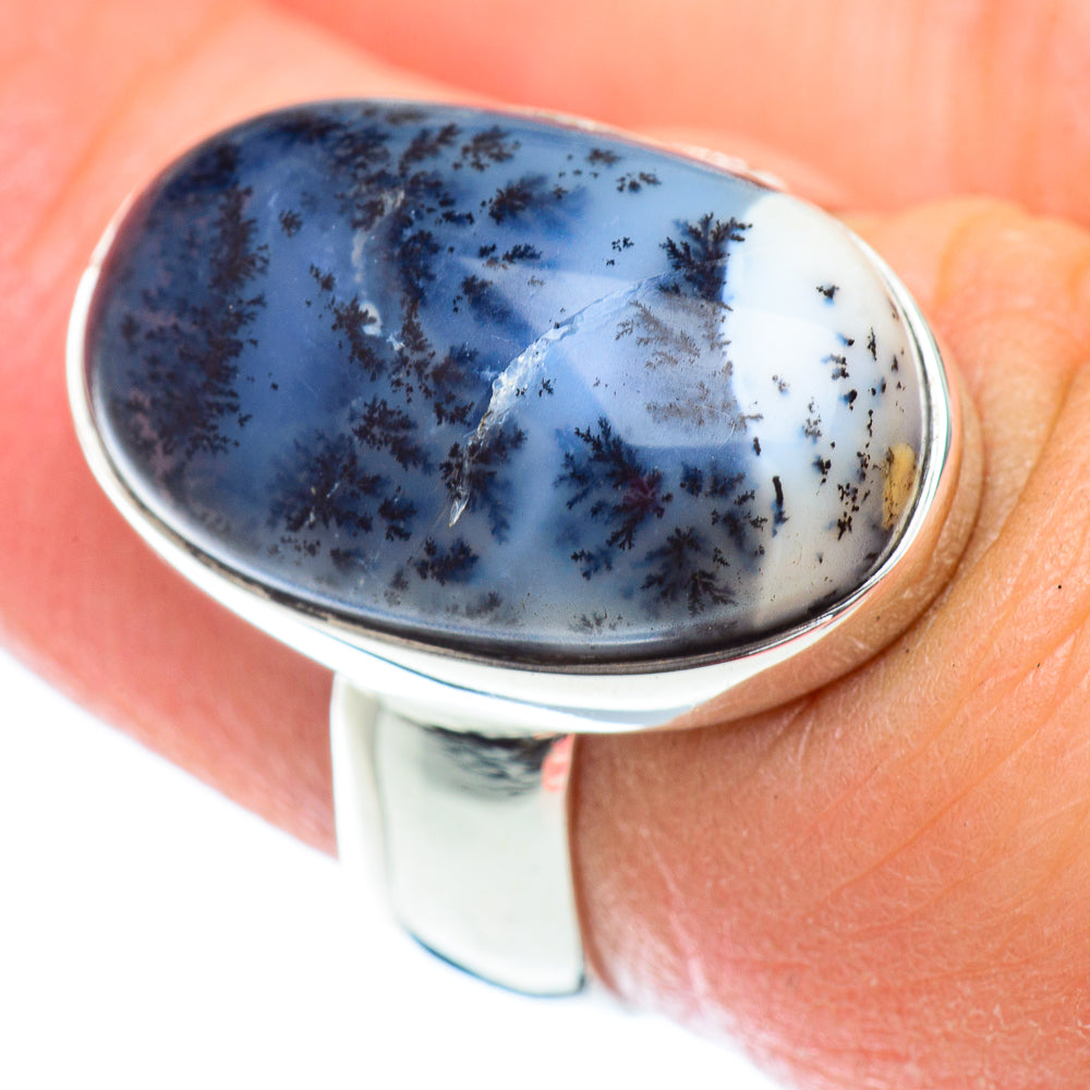Dendritic Opal Rings handcrafted by Anasilvercos - RING54800