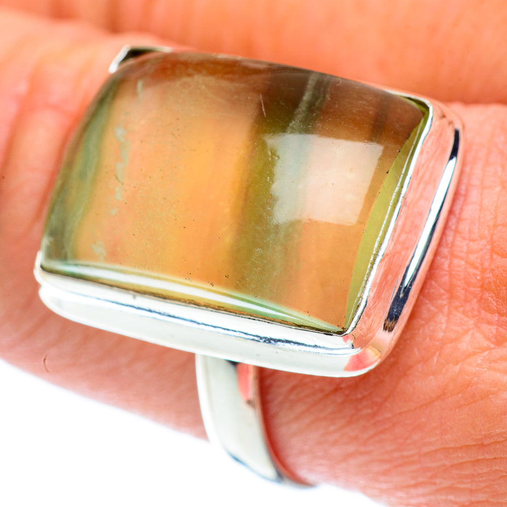 Green Fluorite Rings handcrafted by Anasilvercos - RING54805
