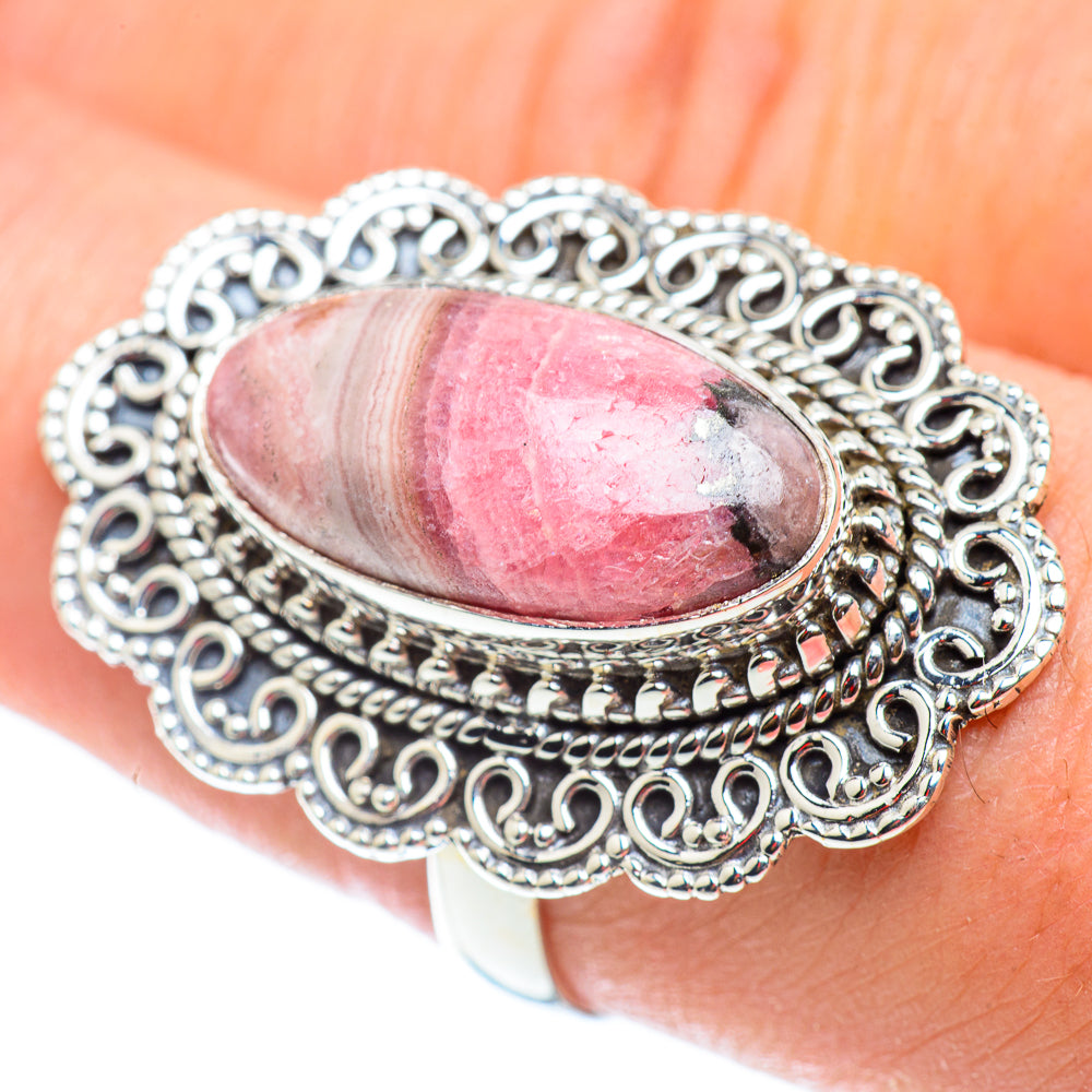 Rhodochrosite Rings handcrafted by Anasilvercos - RING54859
