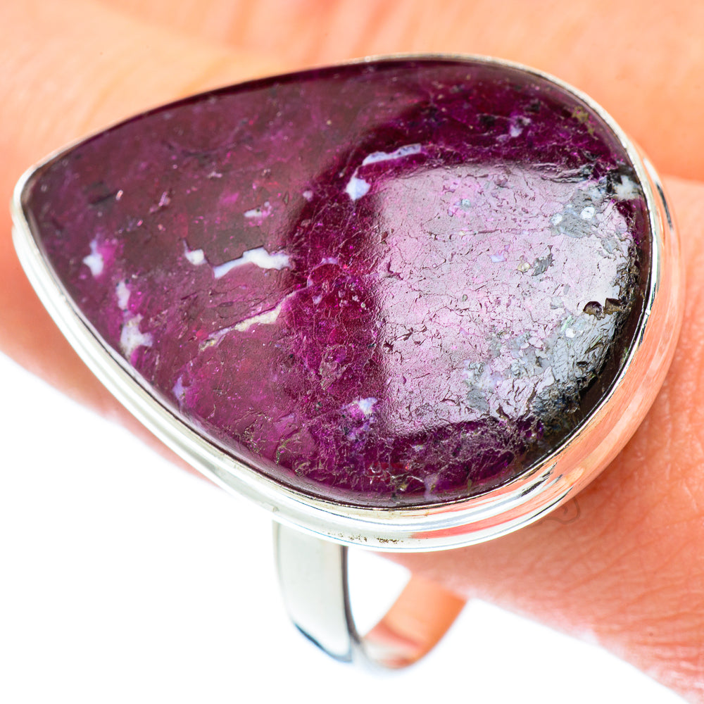Ruby Fuchsite Rings handcrafted by Anasilvercos - RING54860