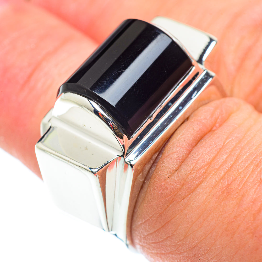 Black Onyx Rings handcrafted by Anasilvercos - RING54875