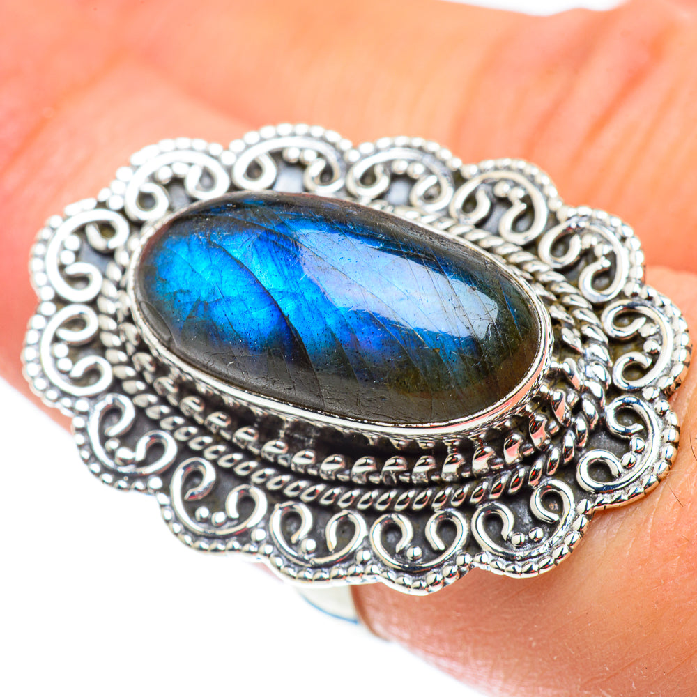 Labradorite Rings handcrafted by Anasilvercos - RING54893
