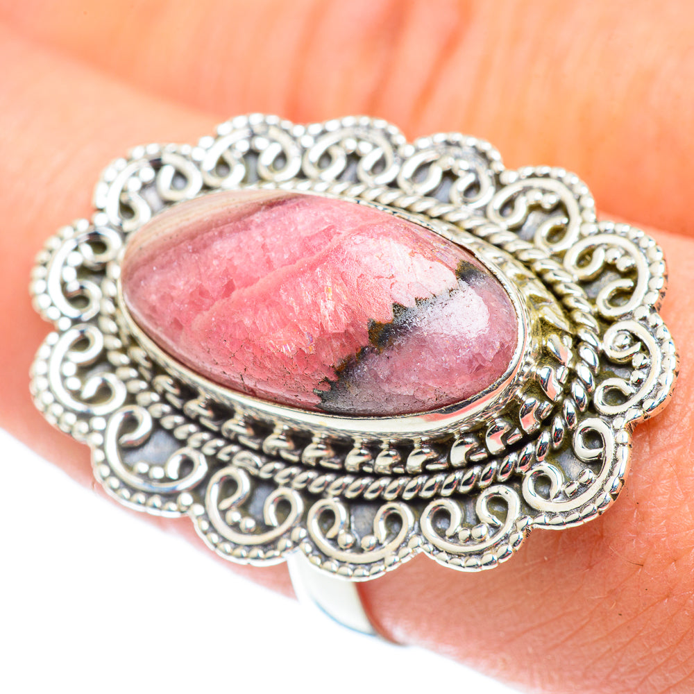 Rhodonite Rings handcrafted by Anasilvercos - RING54968