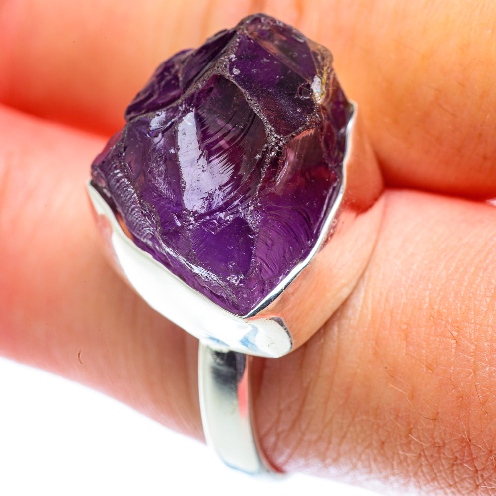 Amethyst Rings handcrafted by Anasilvercos - RING55005