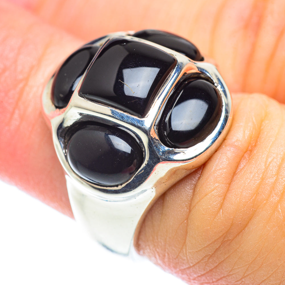 Black Onyx Rings handcrafted by Anasilvercos - RING55010