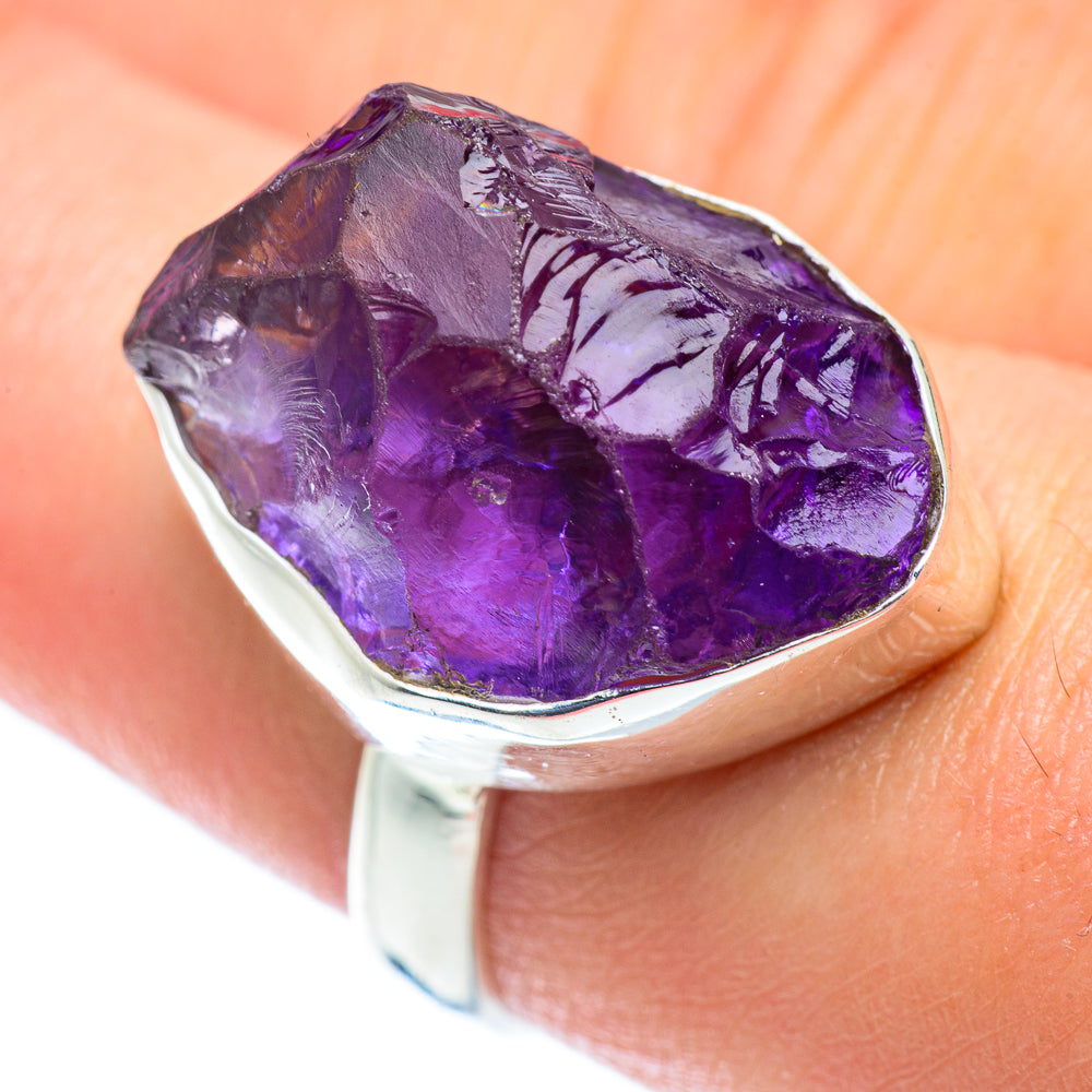 Amethyst Rings handcrafted by Anasilvercos - RING55028