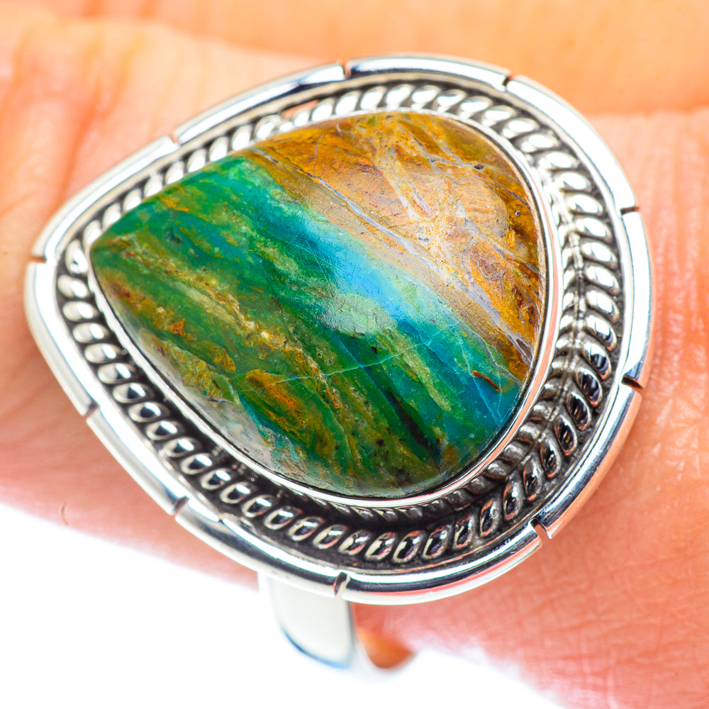 Peruvian Opal Rings handcrafted by Anasilvercos - RING55031