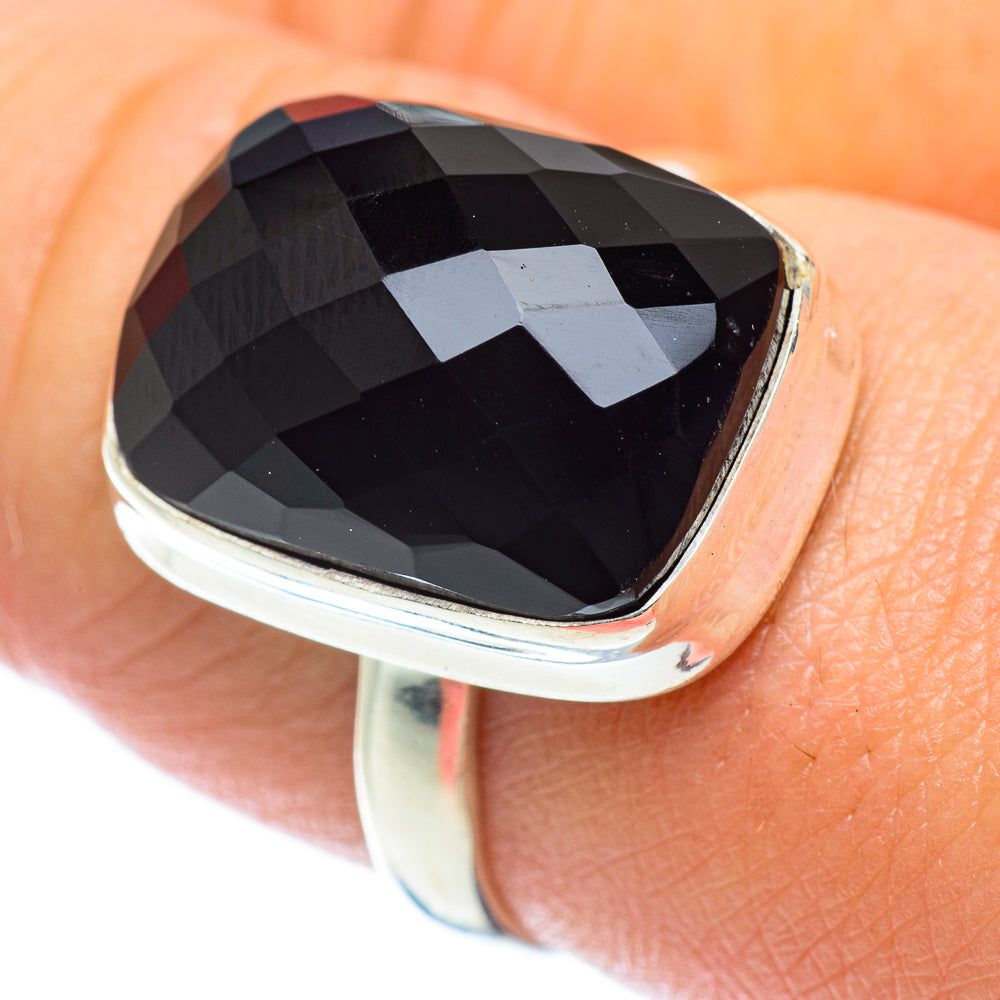 Black Onyx Rings handcrafted by Anasilvercos - RING55054