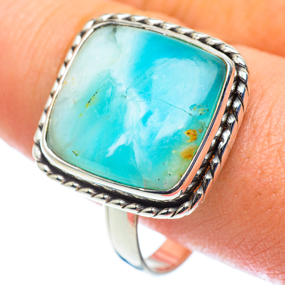 Peruvian Opal Rings handcrafted by Anasilvercos - RING55056