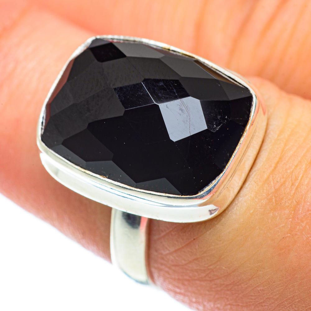Black Onyx Rings handcrafted by Anasilvercos - RING55075