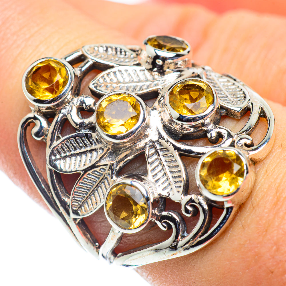Citrine Rings handcrafted by Anasilvercos - RING55111