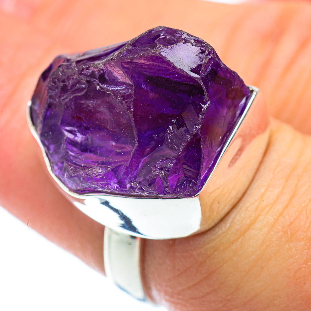Amethyst Rings handcrafted by Anasilvercos - RING55113