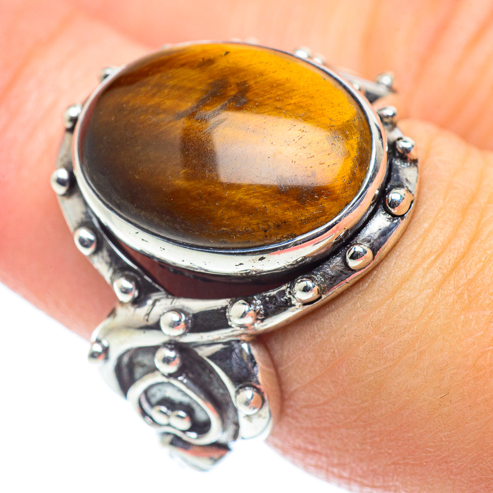 Tiger Eye Rings handcrafted by Anasilvercos - RING55190