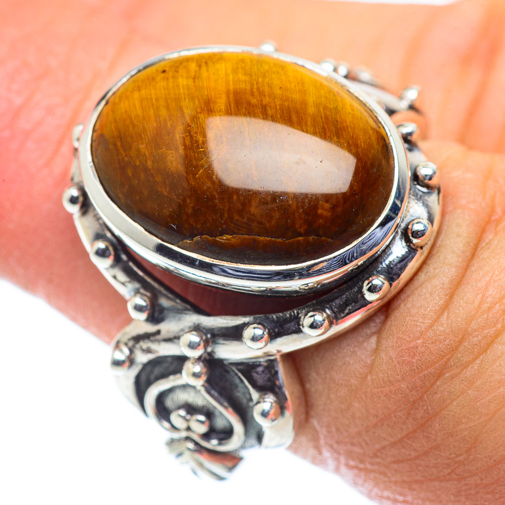 Tiger Eye Rings handcrafted by Anasilvercos - RING55207