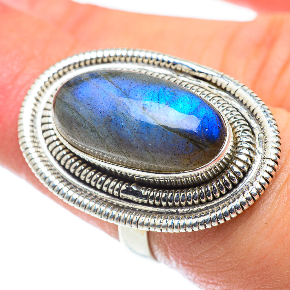 Labradorite Rings handcrafted by Anasilvercos - RING55325
