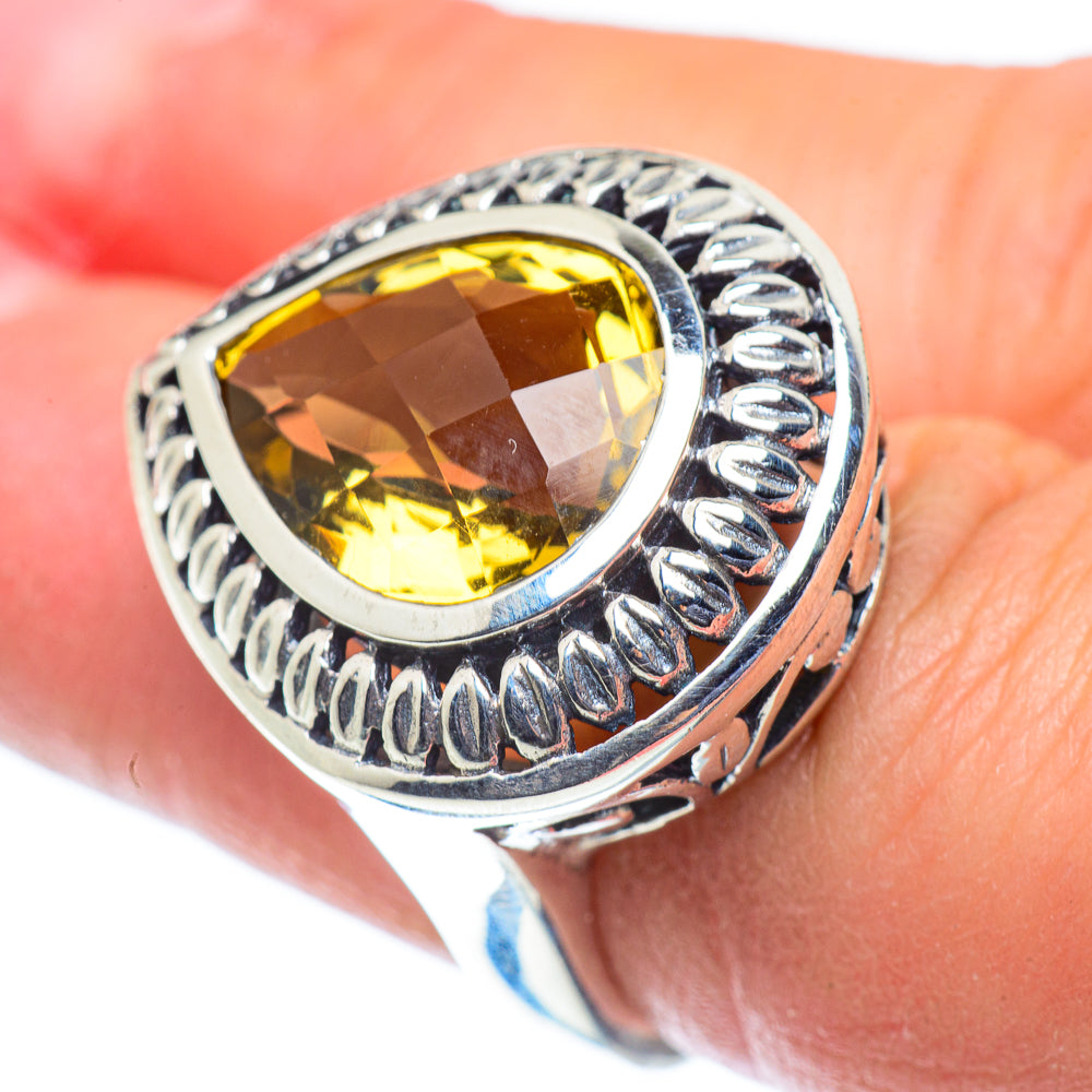 Citrine Rings handcrafted by Anasilvercos - RING55354