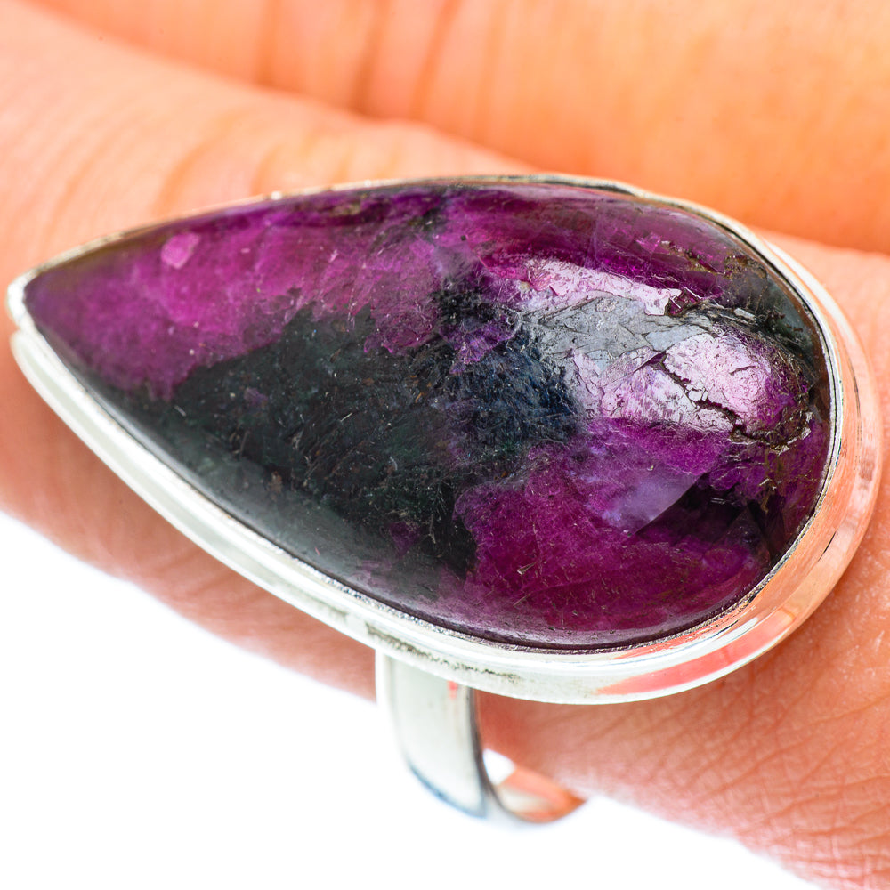 Ruby Fuchsite Rings handcrafted by Anasilvercos - RING55366