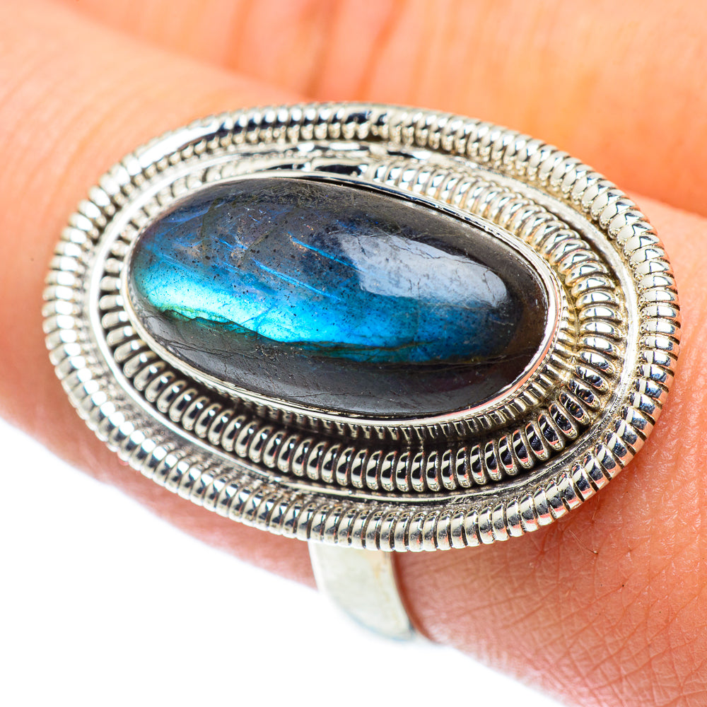 Labradorite Rings handcrafted by Anasilvercos - RING55372