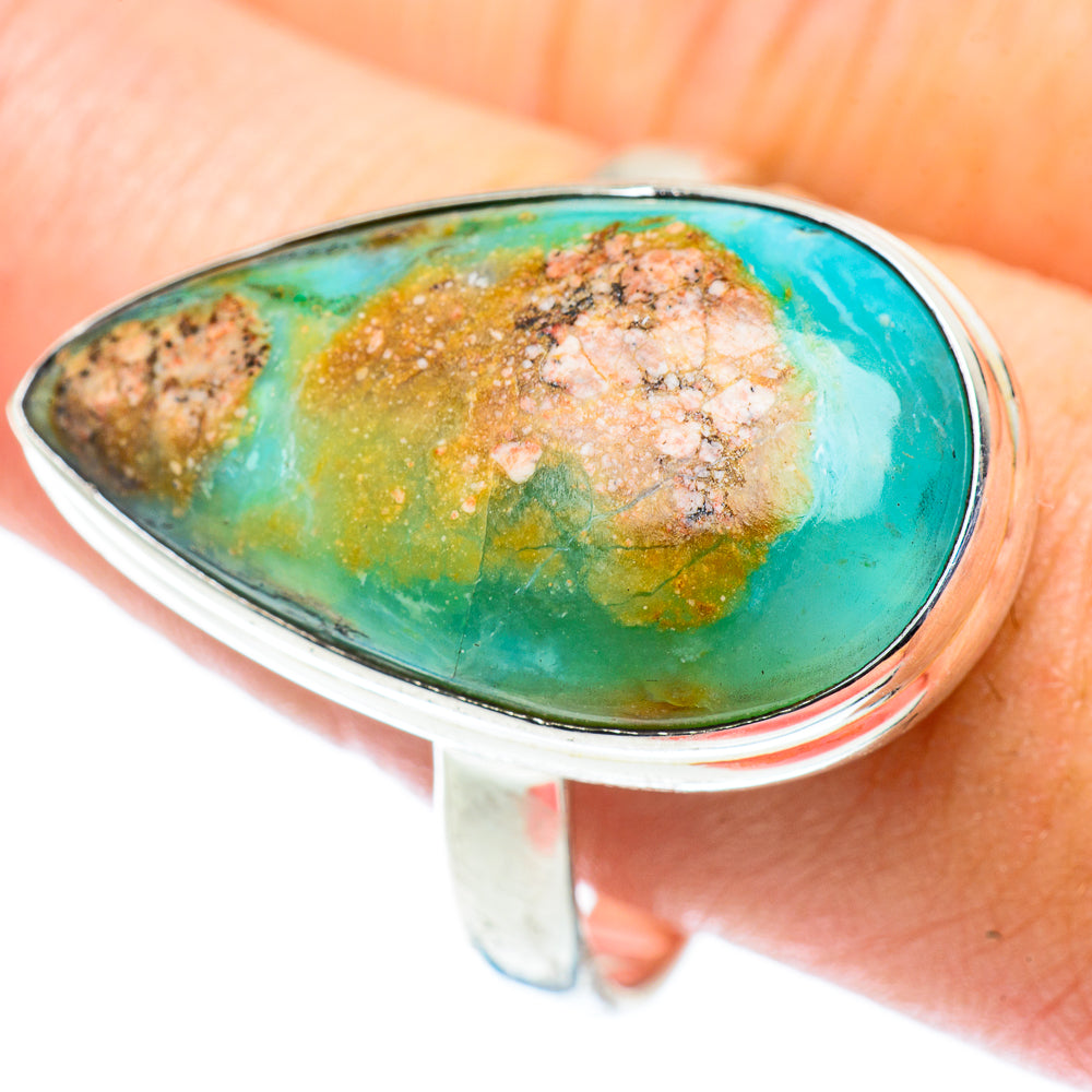 Peruvian Opal Rings handcrafted by Anasilvercos - RING55403