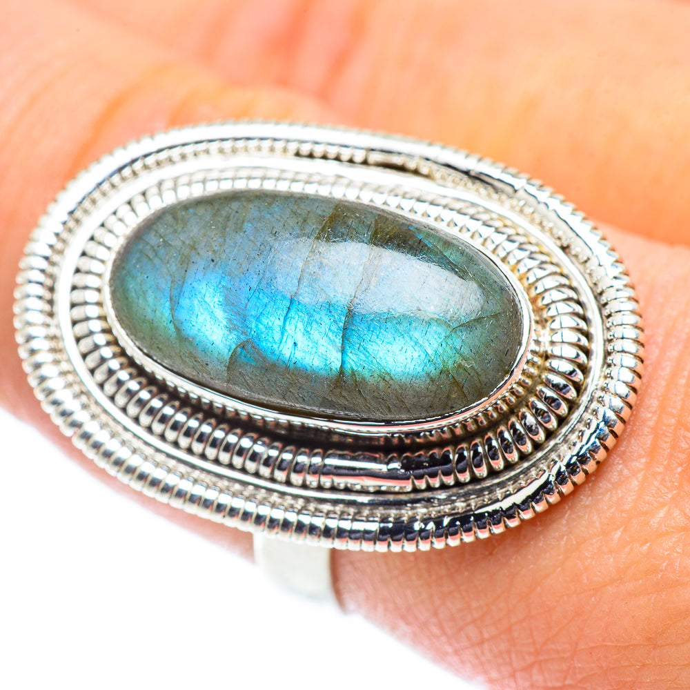 Labradorite Rings handcrafted by Anasilvercos - RING55425